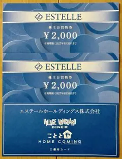 エステール/ESTELLE 株主お買物券のサムネイル