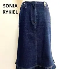 SONIA SONIA RYKIEL ソニア デニム フリルスカート 38のサムネイル