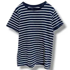 イーハイフンワールドギャラリー ボーダーTシャツ 半袖 ネイビー Mのサムネイル