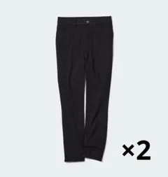 [2点セット] ユニクロ レギンスパンツ 黒