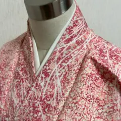 KJ2212 洗える着物 小紋 身丈159cm ポリエステル 化繊