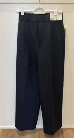UNIQLO タックワイドパンツXS 股下67