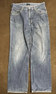 g.u. ストレートデニム L ライトブルー