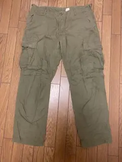 ミリタリーカーゴパンツ オリーブ色 4ポケット