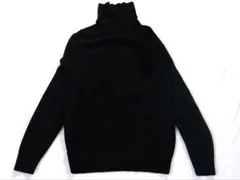 【ユニクロ】vintage UNIQLO ブラック　カシミアニット　 Lサイズ