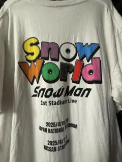 SnowMan SnowWorld 1st stadium LiveロゴTシャツ