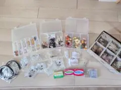 新品ドライフラワー ヘアアクセサリー用素材セット