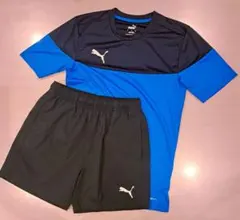 美品　PUMA　キッズ　Tシャツ　ショートパンツ　セットアップ　160のサムネイル