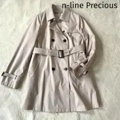 n-line Precious 撥水加工 ダブルブレスト トレンチコート
