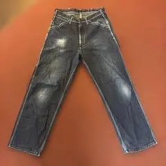 Lee ダークブルー ペインターデニムパンツ L