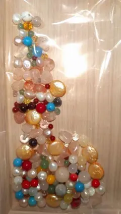 【訳あり】天然石ビーズ アソートセット ＋ メタルパーツ＆シリコンゴム付き