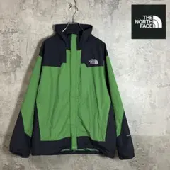 ザノースフェイス　マウンテンジャケット　ハイベント　ナイロン 緑　メンズXL