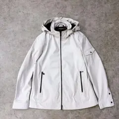 美品 hideaways nicole 撥水 フードロゴ ブルゾン ジャケット