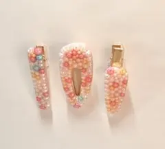 ヘアーアクセサリー ヘアピン３本セット オリジナル