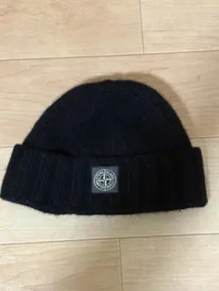 STONE  ブラックニット帽 STONE ISLAND ブラックニット帽 7259078 - メルカリ
