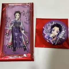 鬼滅の刃 国風服 中国限定 胡蝶しのぶ　アクリルスタンド　缶バッジ　セット