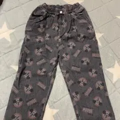 ミッキーマウス プリント 長ズボン 140cm