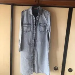 デニムシャツワンピース Lサイズ　しまむら　ソリデル　sorridere