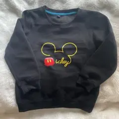 ミッキープリントスウェット　裏起毛