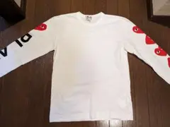 PLAY COMME des GARÇONS M 白色 長袖Tシャツ　Mサイズ