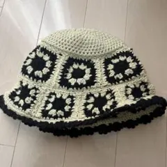 新品　Samansa Mos2 ニットバケットハット Fサイズ