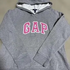 GAP グレー パーカー フード付き　y2k グランジ　平成ギャルＬサイズ