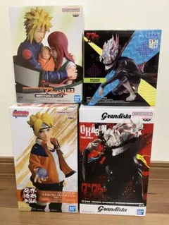 NARUTO ワンピース フィギュア 3点セット - メルカリ
