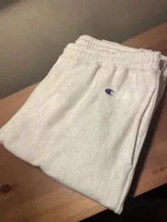 極美品 Champion リバースウィーブ ワイド スウェット パンツ Lサイズ