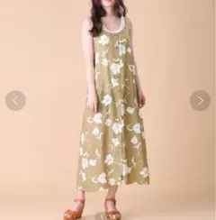 ラ*ん様 FREAK'S STORE フラワープリントキャミワンピース