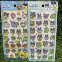 たまごっち　キャラクター　かたいシール　2枚セット