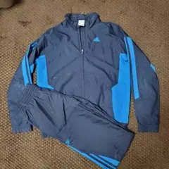 adidas アディダス ジャージ 上下セットアップ ネイビー ブルー