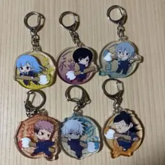 呪術廻戦 アクリルキーホルダー 6種セット（虎杖・五条・夏油・三輪・禪院・真人）