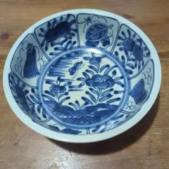 染付 鉢 陶磁器 和食器 花文様