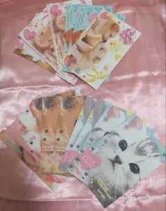 平成女児　封筒　レターセット　手紙　猫　犬　ハムスター　うさぎ　レトロ　小学生