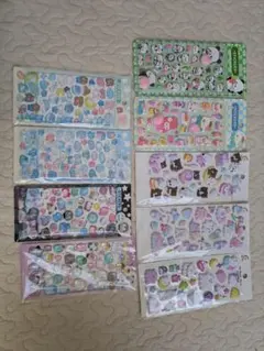 可愛い立体シール9シートセット