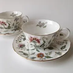 KEITO　花柄カップ・ソーサー　2客