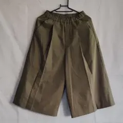GEORGES RECH オリーブ ワイドパンツ　ウエストゴム　 Sサイズ