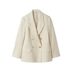 【美品】【タグ付き】金釦ダブルブレストブレザー