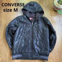 コンバース 中綿キルティングジャケット M 黒 y2k converse