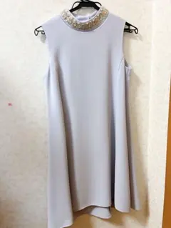 snidel 2wayビジュー付きブルードレス　オケージョンドレス