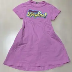 値下げ中☺️ピンク 半袖 ワンピース Fun time Begins!