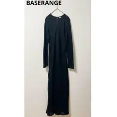 ベースレンジ　ワンピース　レディース　XS　ロング　麻　黒　baserangeのサムネイル