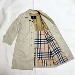 バーバリーロンドン ステンカラーコート ベージュ ライナー付き ノバチェック
