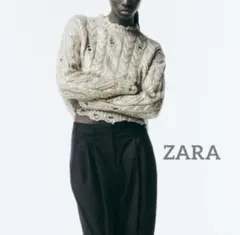 ZARA メタリックニット