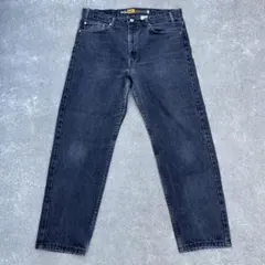 リーバイス　シルバータブ　デニム　バギーパンツ　バギーデニム　黒デニム　古着