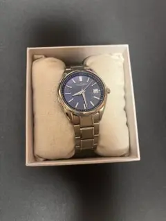 SEIKO SBTM339 電波ソーラー　ブルー文字盤
