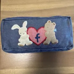 familiar ネイビー　ポーチ