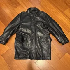メンズ レザージャケット ブラックのサムネイル