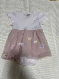 べべ　SLAP SLIP ロンパース 70サイズ　ふわふわ　かわいい　花