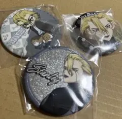 Dr.STONE 場面写 グリッター缶バッジ スタンリー 玉座 マルイ